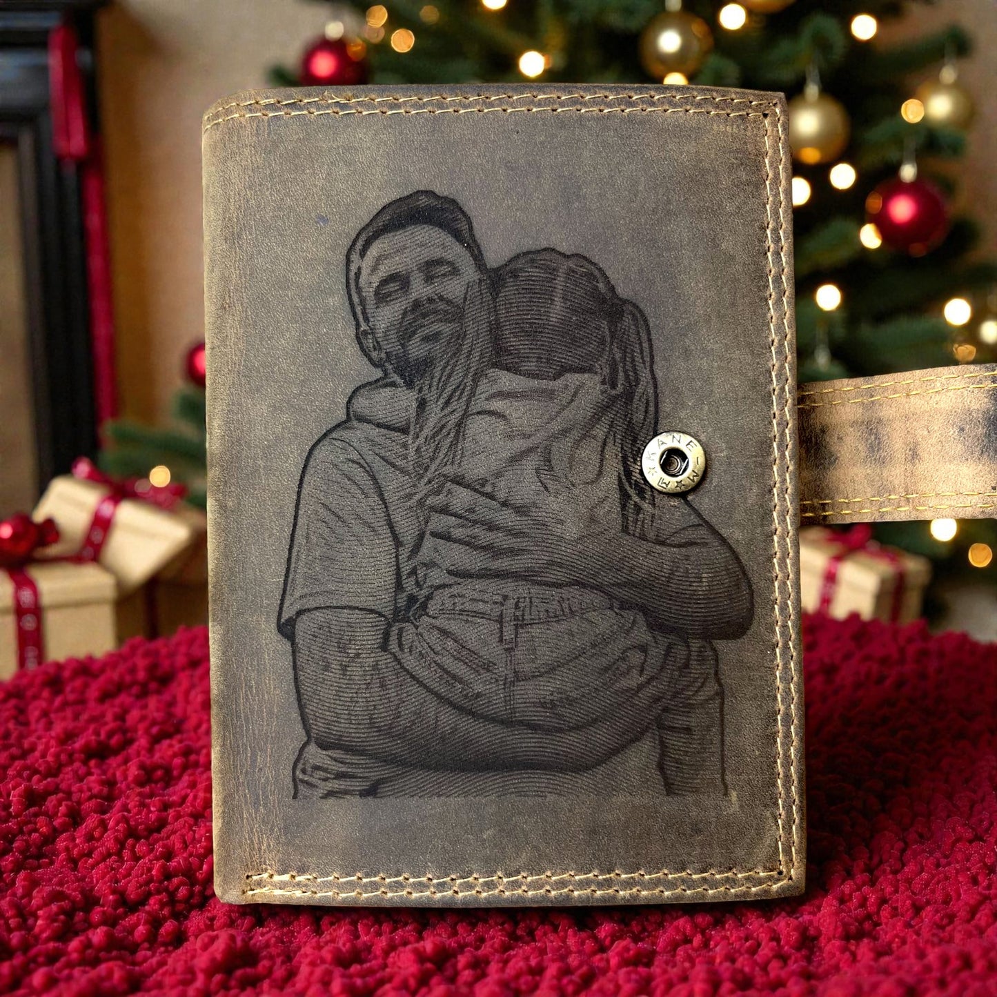 Örök emlék pénztárca barna bőr (álló)