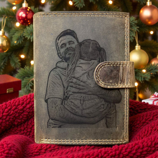 Örök emlék pénztárca barna bőr (álló)